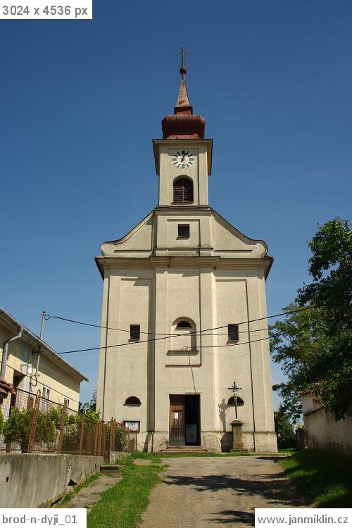 kostel sv. Jana Nepomuckého, Brod nad Dyjí
