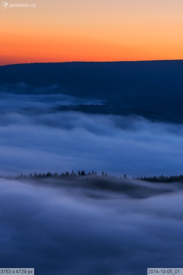 mlha nad Jizerou