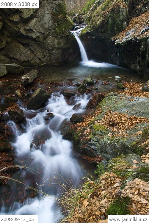 Nýznerovské vodopády / vodopády Stříbrného potoka