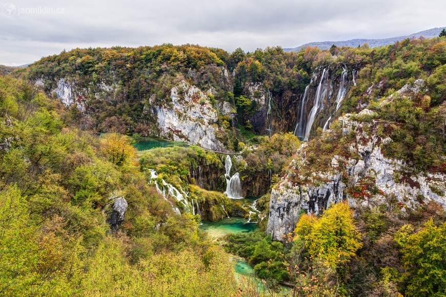 vodopády pod jezerem Kaluđerovac a Veliki slap