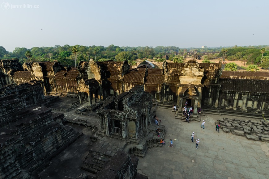 výhled z Angkor Watu