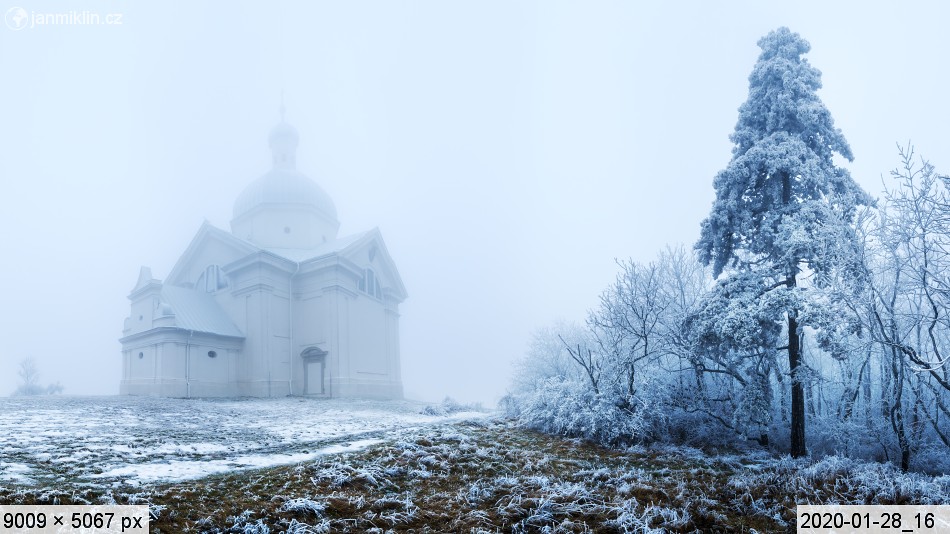 zamrzlý Svatý kopeček, kostel sv. Šebestiána