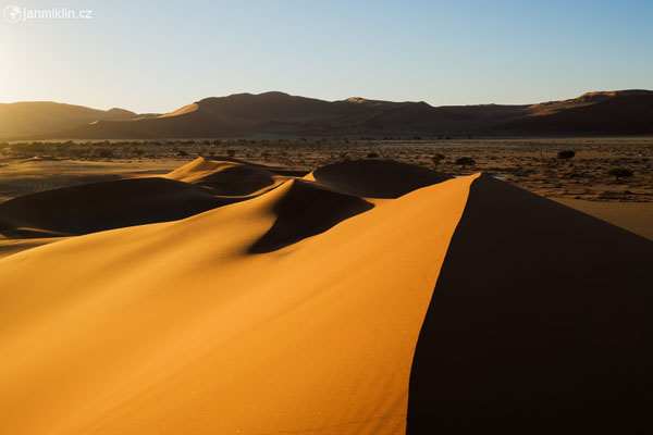 duny pouště Namib