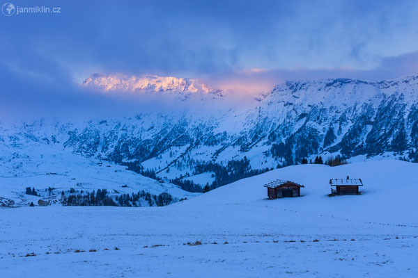 ráno na Alpe di Siusi