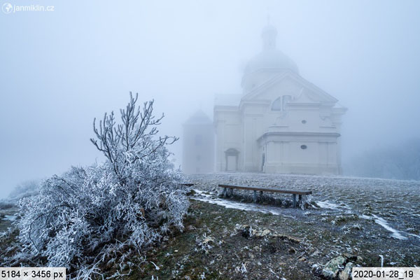 zamrzlý Svatý kopeček, kostel sv. Šebestiána