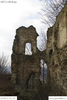zřícenina hradu Vikštejn